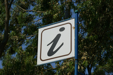 Picture of information road sign